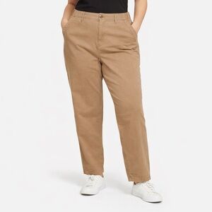 Old Navy Women’s Khaki Chino Pants 2X Plus Elastic Waist Cotton Stretch NWT